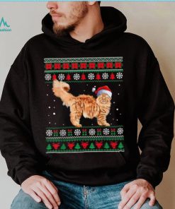 Maine Coon Merry Christmas Ugly Sweater Funny Cat Shirt