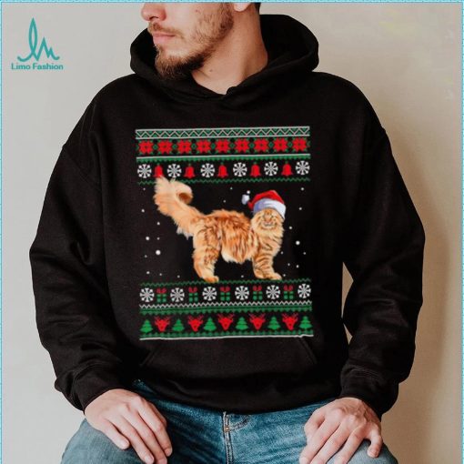 Maine Coon Merry Christmas Ugly Sweater Funny Cat Shirt