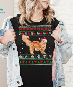Maine Coon Merry Christmas Ugly Sweater Funny Cat Shirt