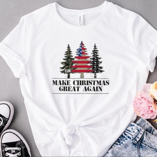 Make Christmas Great Again FJB USA Flag 1776 Shirt