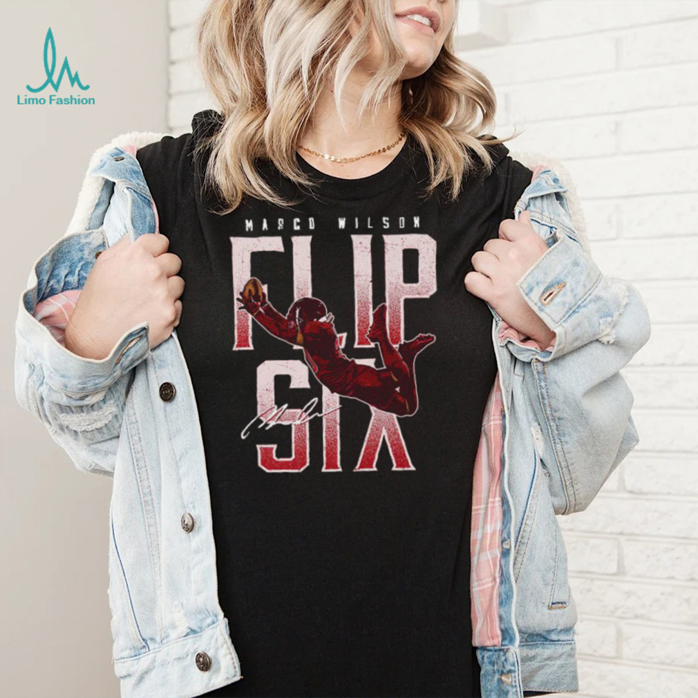 Marco Wilson Arizona Cardinals Flip Six Signature Shirt - Teeclover