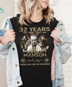 Marilyn Manson 32 Years 1989 2022 Signature Thank You For The Memories T shirt