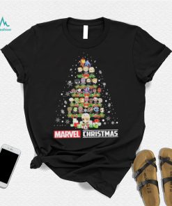 Marvel Studios Chibi Character Xmas Tree Merry Christmas Marvel Shirt