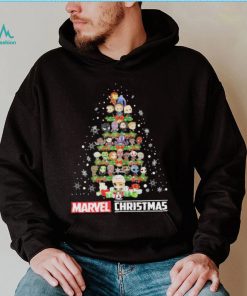 Marvel Studios Chibi Character Xmas Tree Merry Christmas Marvel Shirt