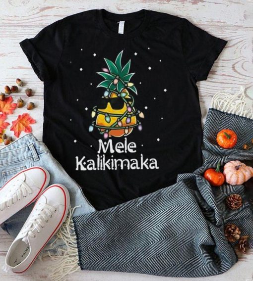 Mele Kalikimaka Pineapple Christmas Tree T Shirt Christmas Gift