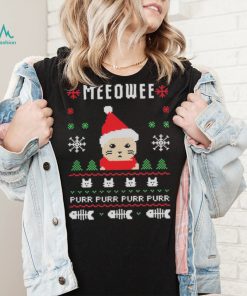 Meow Purr Purr Purr Purr Ugly Christmas Shirt