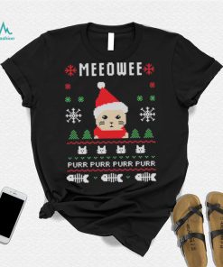 Meow Purr Purr Purr Purr Ugly Christmas Shirt