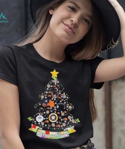 Merry And Bright Los Houston Astros MLB Christmas Tree 2022 Shirt