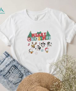 Merry Christmas Disney Sweatshirt, Retro Mickey And Friends Christmas Shirt