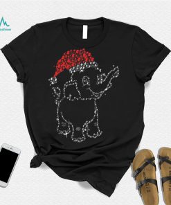 Merry Christmas Santa Elephant Diamond Shirt