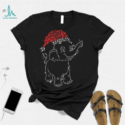 Merry Christmas Santa Elephant Diamond Shirt