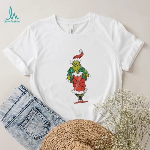 Merry Christmas grinch wreath merry grinchmas shirt