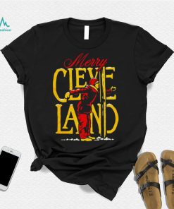 Merry Cleveland Christmas flag pole 2022 shirt