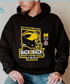 Michigan Football Hail To The Victors Valiant Back To back Champions 11 26 22 Shirt