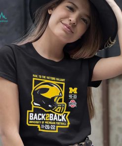 Michigan Football Hail To The Victors Valiant Back To back Champions 11 26 22 Shirt