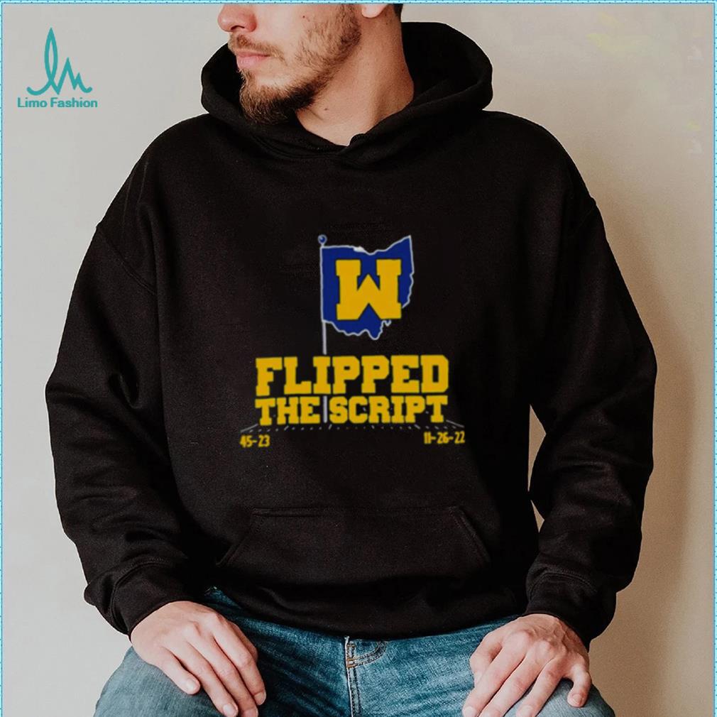 Michigan Football flipped the script T shirt Michigan Football flipped the script T shirt