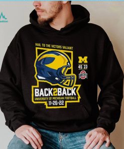 Michigan Wolverines Back 2 Back 2022 Final Score Shirt