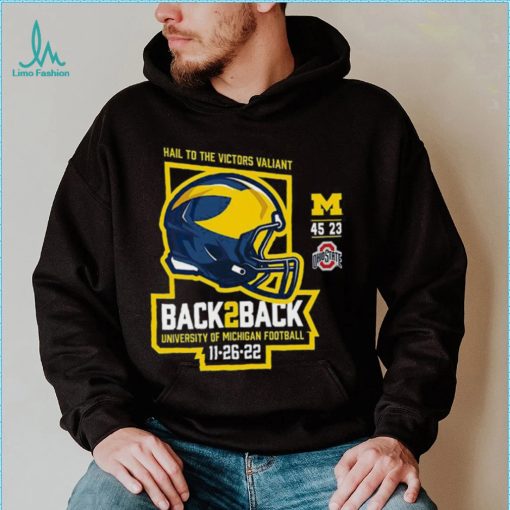 Michigan Wolverines Back 2 Back 2022 Final Score Shirt