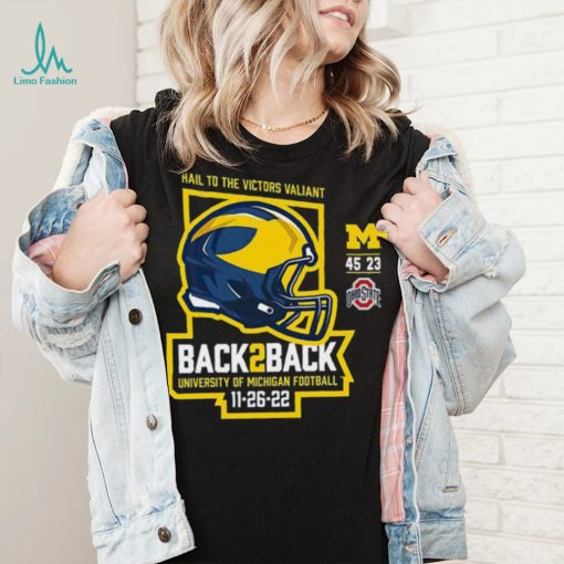 Michigan Wolverines Back 2 Back 2022 Final Score Shirt