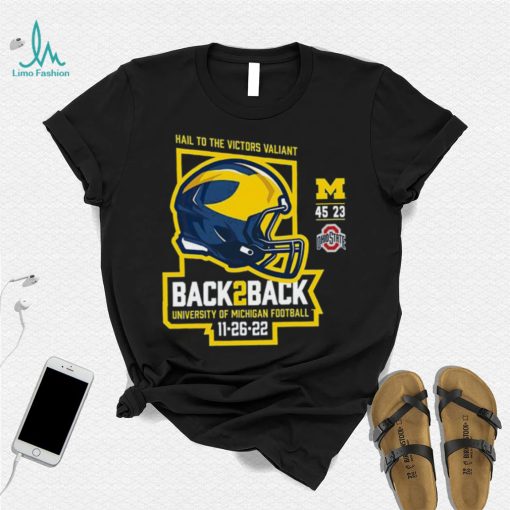 Michigan Wolverines Back 2 Back 2022 Final Score Shirt