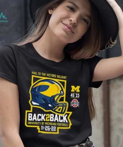 Michigan Wolverines Back 2 Back 2022 Final Score Shirt