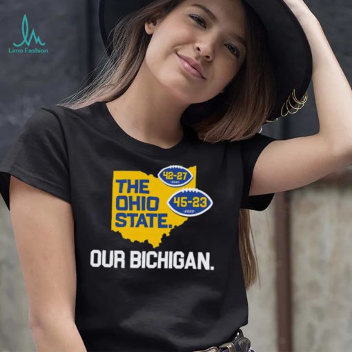 Michigan Wolverines vs Ohio State Buckeyes The Ohio State Our Bichigan State shirt
