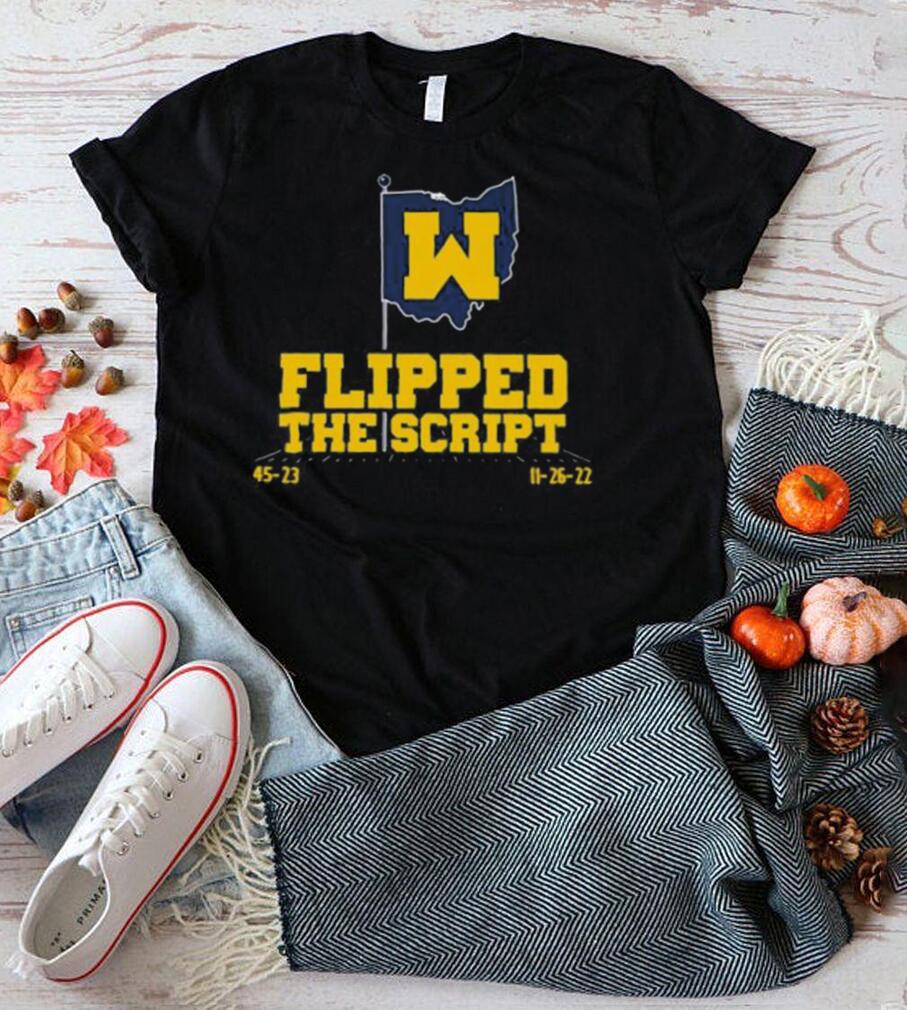 Michigan football flipped the script shirt Michigan football flipped the script shirt