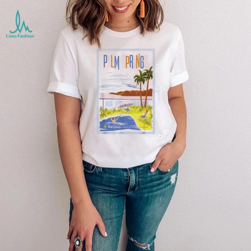 Mickey Mouse One Walts Plane Travel Poster Palm Springs T Shirt