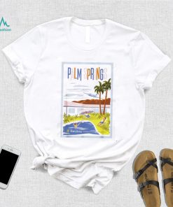 Mickey Mouse One Walts Plane Travel Poster Palm Springs T Shirt, hoodie, sweater, long sleeve and tank top
