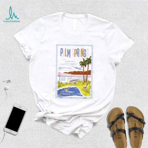 Mickey Mouse One Walts Plane Travel Poster Palm Springs T Shirt