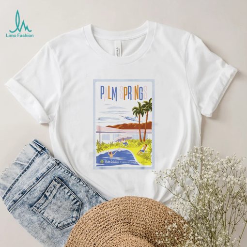 Mickey Mouse One Walts Plane Travel Poster Palm Springs T Shirt