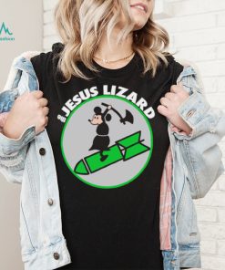 Mickey Mouse riding rocket The Jesus Lizard art shirt