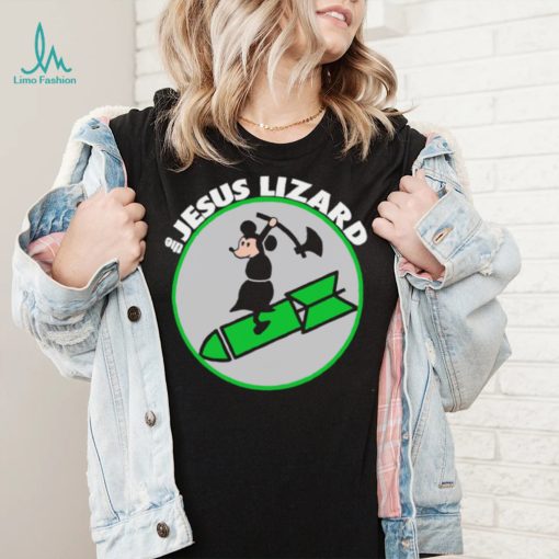 Mickey Mouse riding rocket The Jesus Lizard art shirt