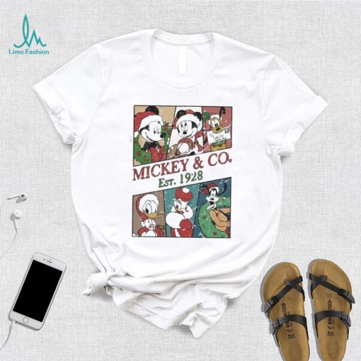 Mickey and co est 1928 disney mickey and friends walt disneyworld Christmas shirt