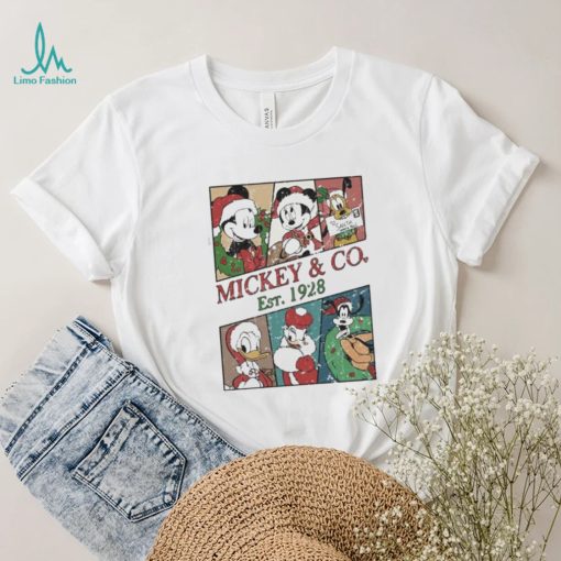 Mickey and co est 1928 disney mickey and friends walt disneyworld Christmas shirt