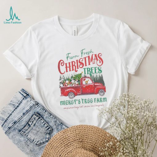 Mickey tree farm Christmas Christmas mickey and friends shirt