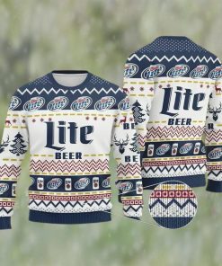 Miller Lite Beer Ugly Christmas Sweater, Faux Wool Sweater, Gifts For Beer Lovers, International Beer Day, Best Christmas Gifts For 2022 – Prinvity