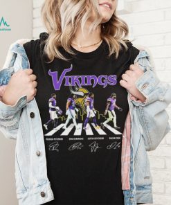 Minnesota Vikings Abbey Road Peterson Kendricks Jefferson Cook Signatures Shirt