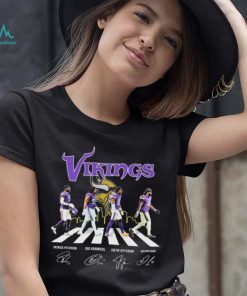 Minnesota Vikings Abbey Road Peterson Kendricks Jefferson Cook Signatures Shirt
