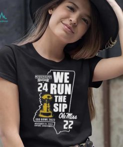 Mississippi State Bulldogs Vs Ole Miss Rebels 24 22 We Run The Sip Egg Bowl 2022 Long Sleeve Shirt