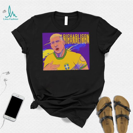 Moment of Richarlison funny Brazil soccer art shirt