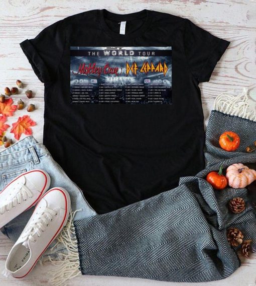 Mötley Crüe Def Leppard The World Tour 2023 Shirt