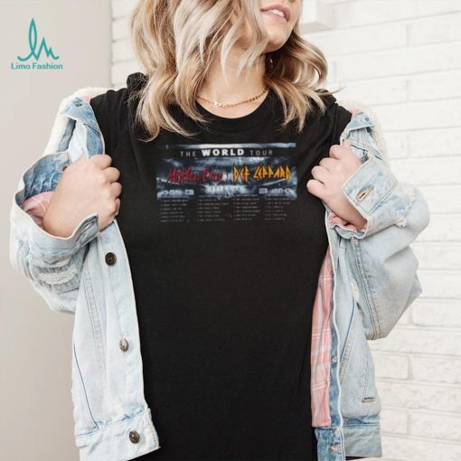 Mötley Crüe Def Leppard The World Tour 2023 Shirt