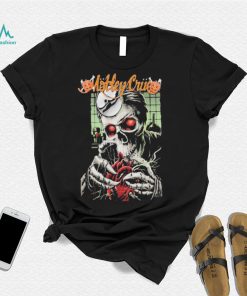 Motley Crue Dr. Feelgood Skeleton With Pumpkin Halloween Logo Shirt