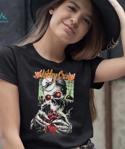 Motley Crue Dr. Feelgood Skeleton With Pumpkin Halloween Logo Shirt