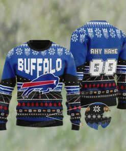 NFL Buffalo Bills Personalized Ugly Christmas Sweater Football Fan Gift