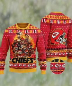 NFL Kansas City Chiefs Ugly Christmas Sweater Football Fan Gift