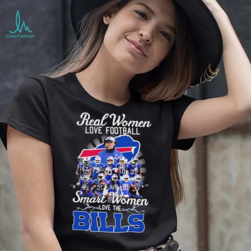 NFL Real Women Love Football Smart Women Love The Bills Signatures Shirt