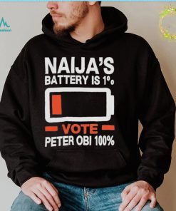 Naijas battery is 1 vote Peter Obi 100 the battery t shirt1