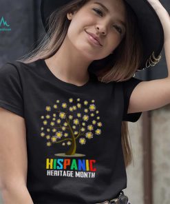 National Hispanic Heritage Month Shirt Hand Flag Tree Root Latino1